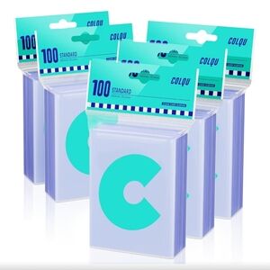 1500ct Clear Card Sleeves for Trading Cards, Soft Baseball Sports Card Sleeves,